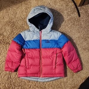 LL Bean Warm Fleece Lined Puffy Coat 3T Kids